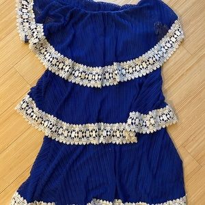 Judith March Tiered Crochet Dress